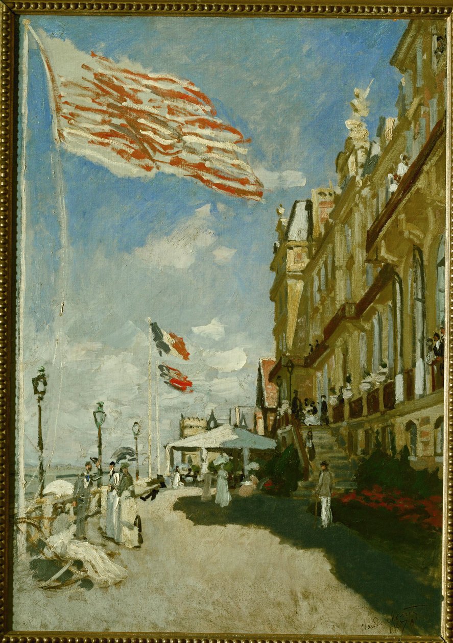 Hotel des Roches Noires (óleo sobre lienzo) de Claude Monet