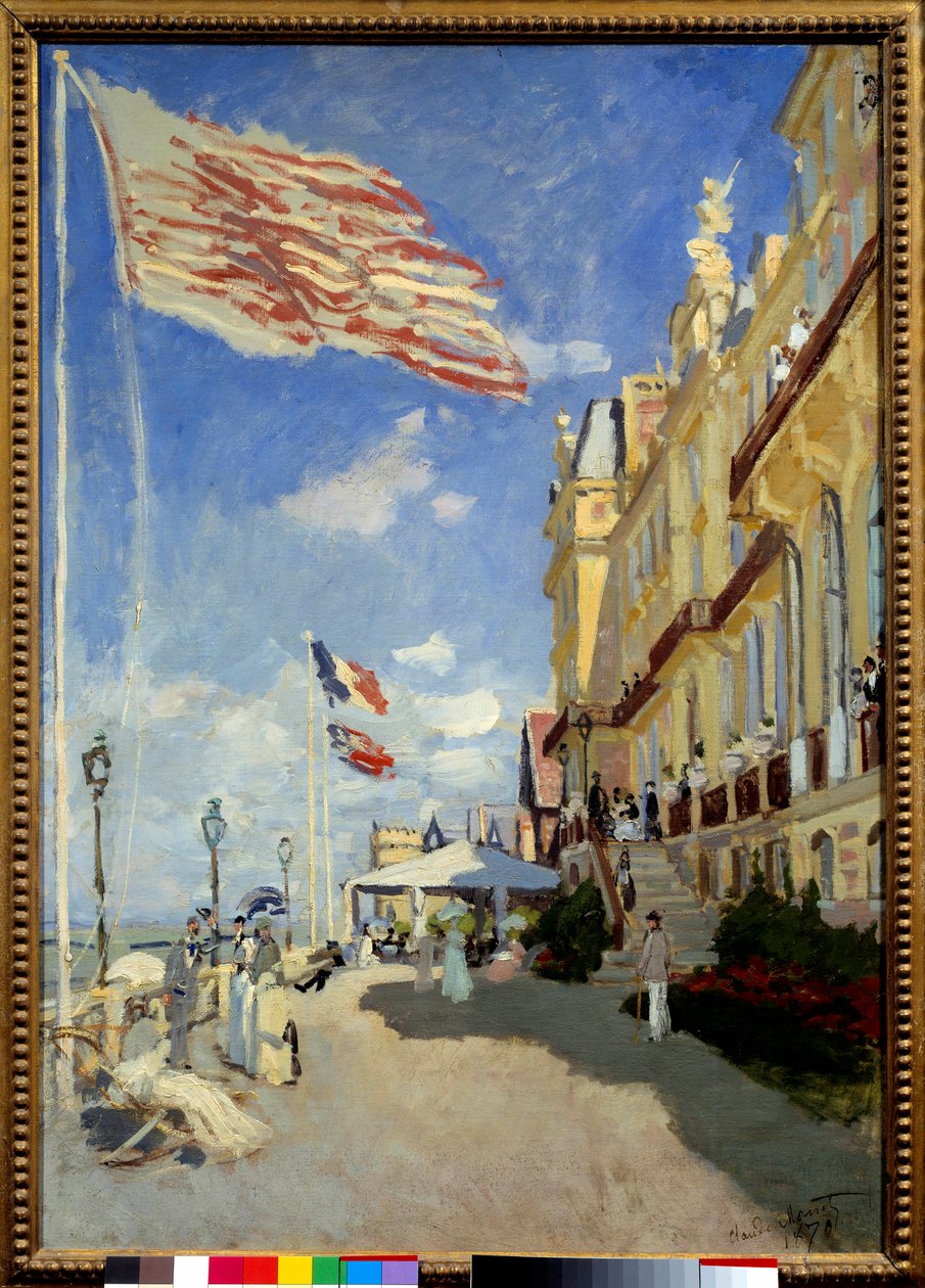 Hotel des Roches Noires en Trouville. Pintura de Claude Monet (1840-1926) de Claude Monet