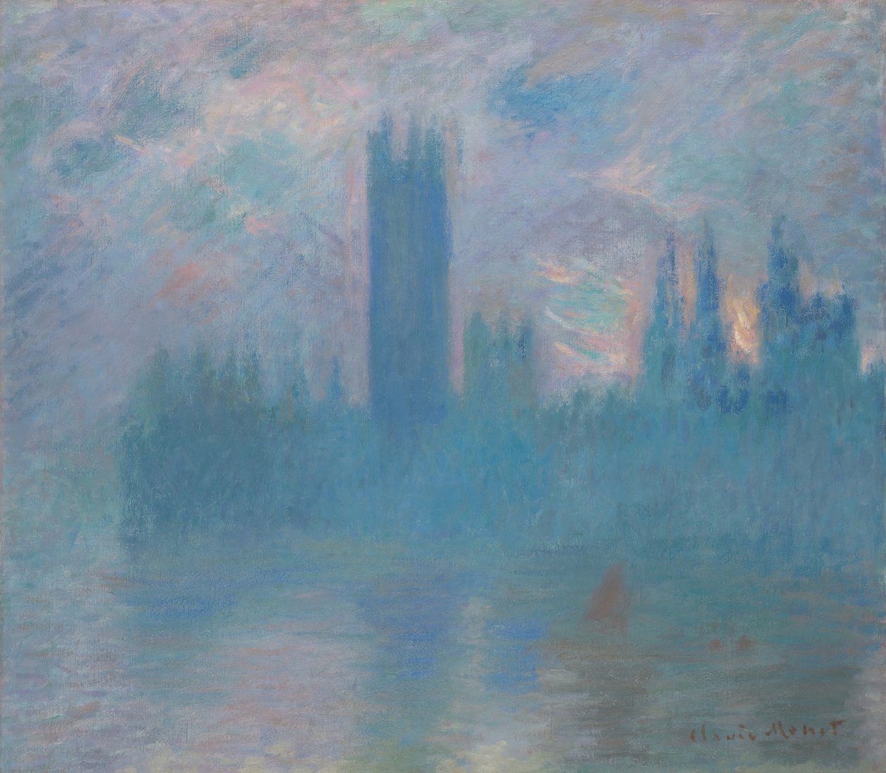 Casas del Parlamento, Londres de Claude Monet