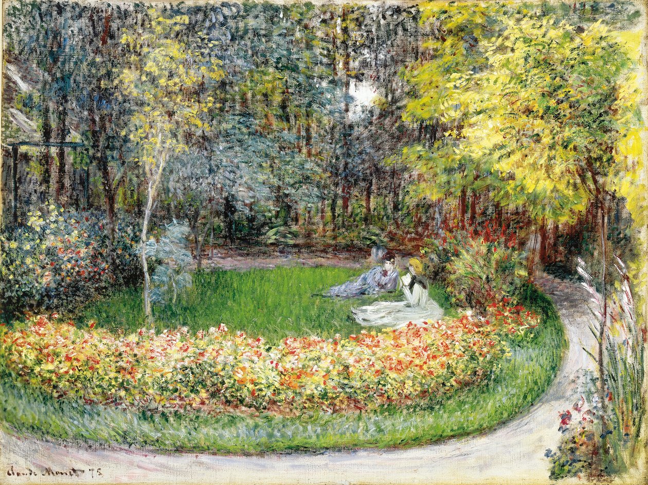 En el jardín, 1875 de Claude Monet