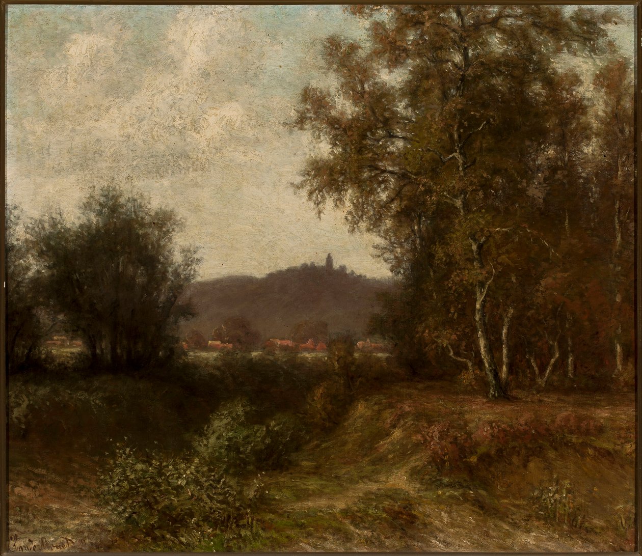 Paisaje rural con árboles de Claude Monet