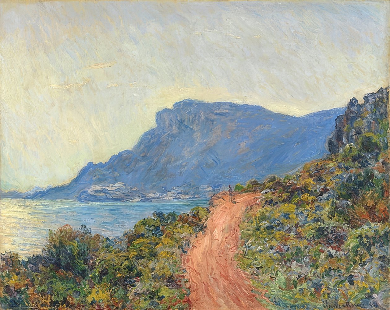 La Corniche cerca de Mónaco. 1884 de Claude Monet