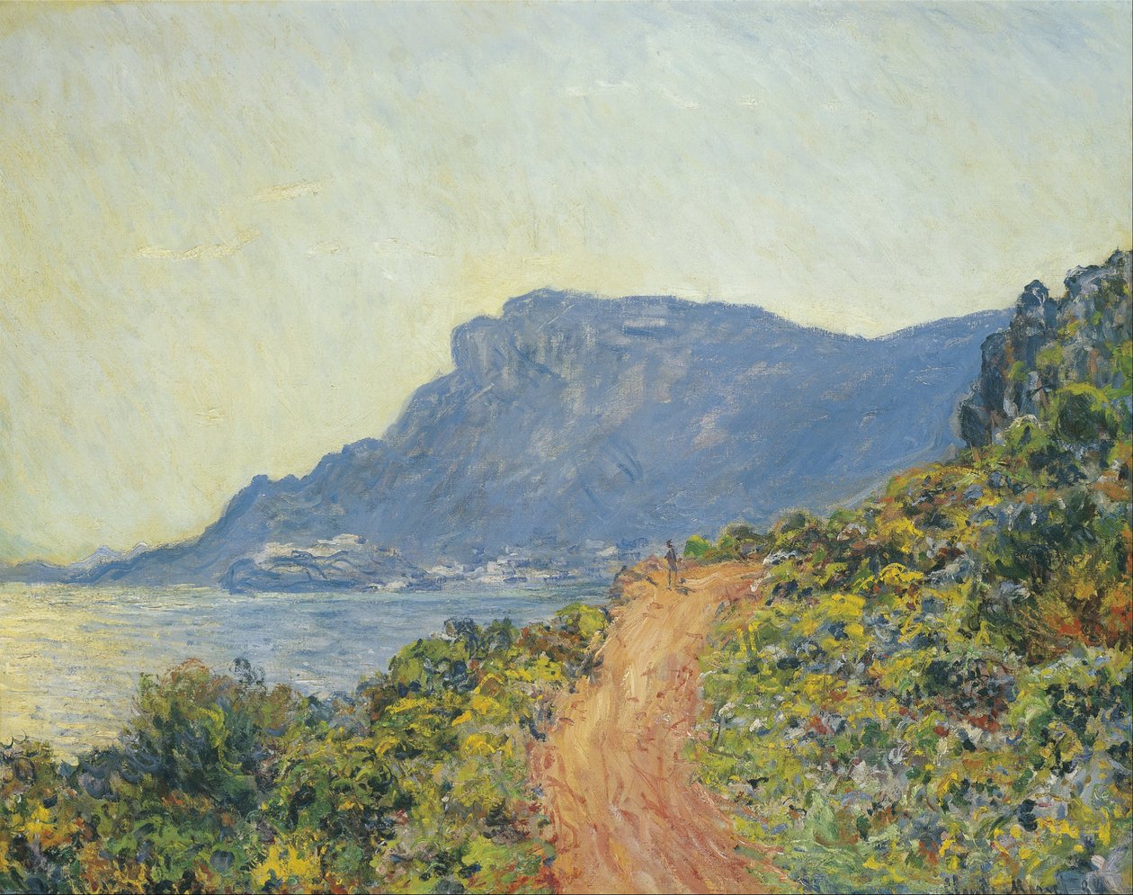 La Corniche, cerca de Mónaco de Claude Monet