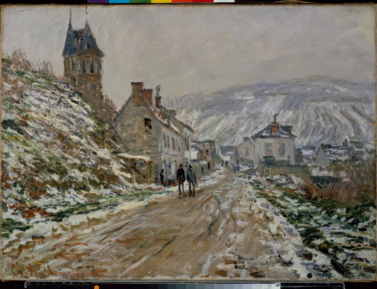 La Ruta en Vétheuil, el invierno de Claude Monet