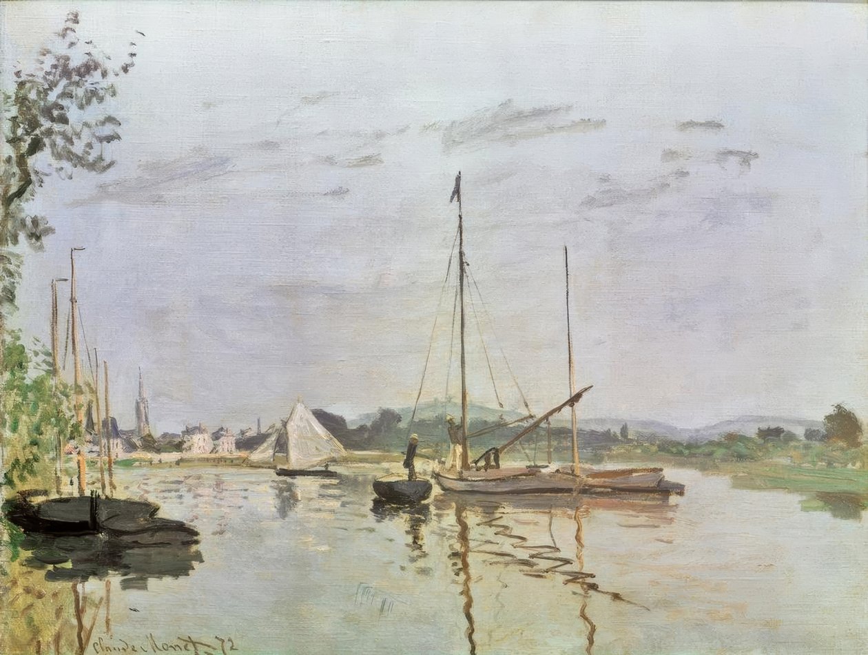El bote, Argenteuil de Claude Monet