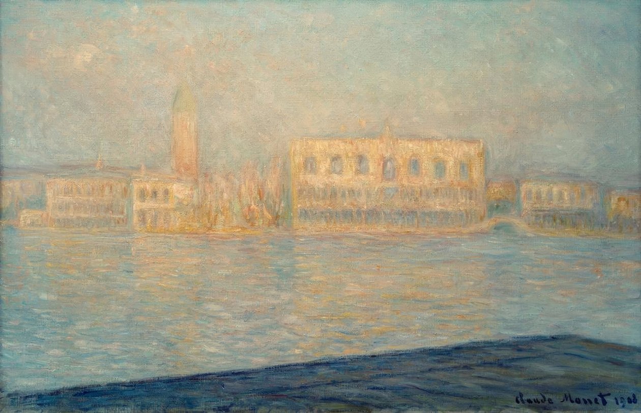 El Palacio Ducal visto desde San Jorge Mayor de Claude Monet