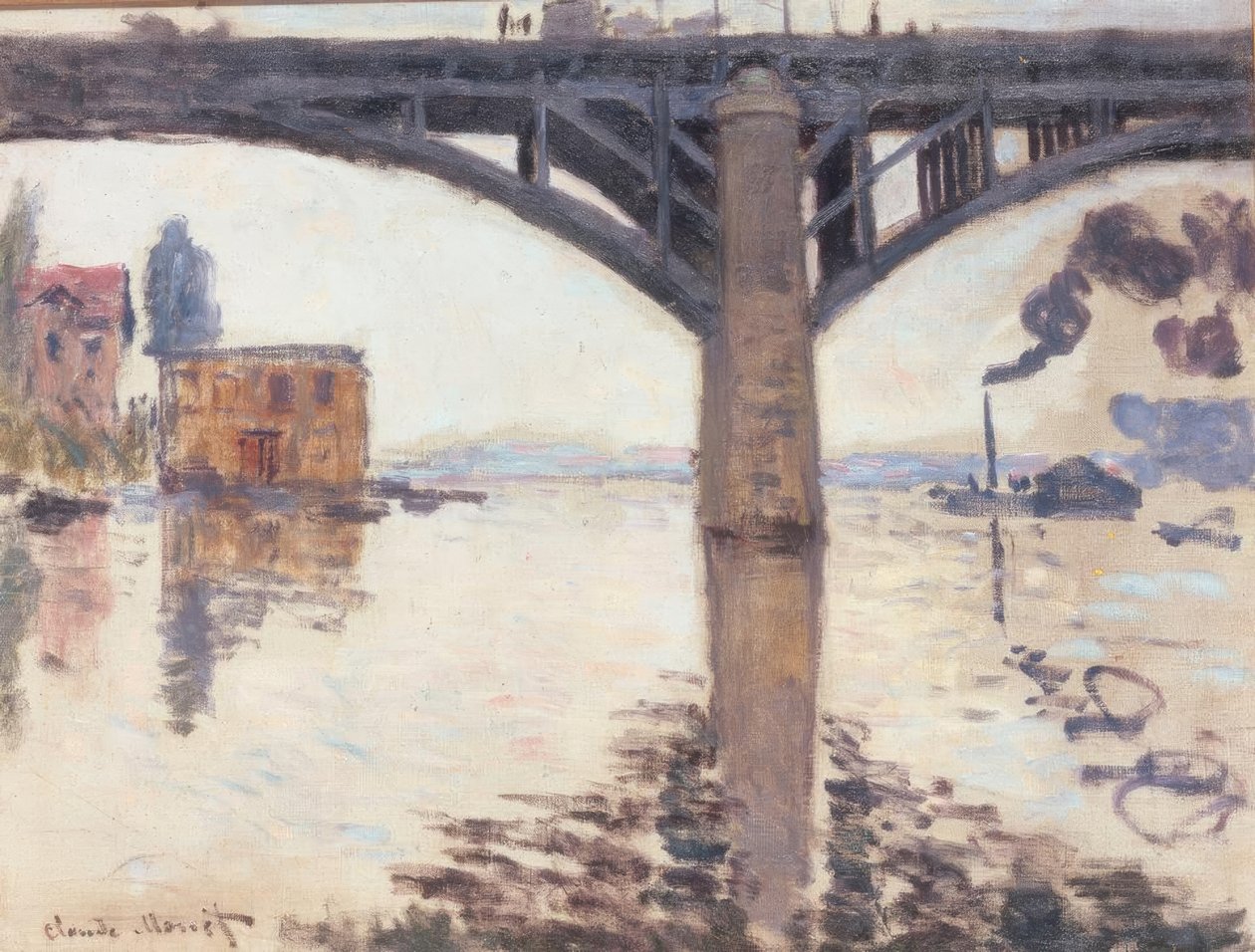 El puente de carretera de Argenteuil de Claude Monet