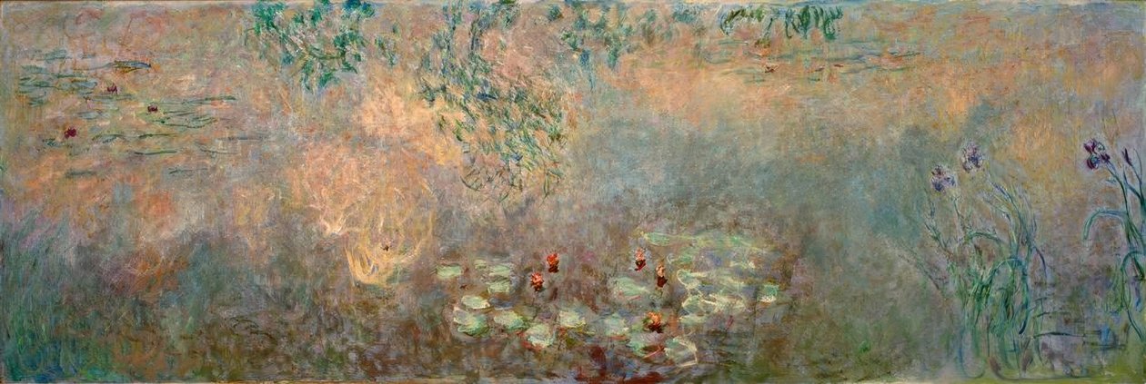 El estanque de nenúfares con iris de Claude Monet