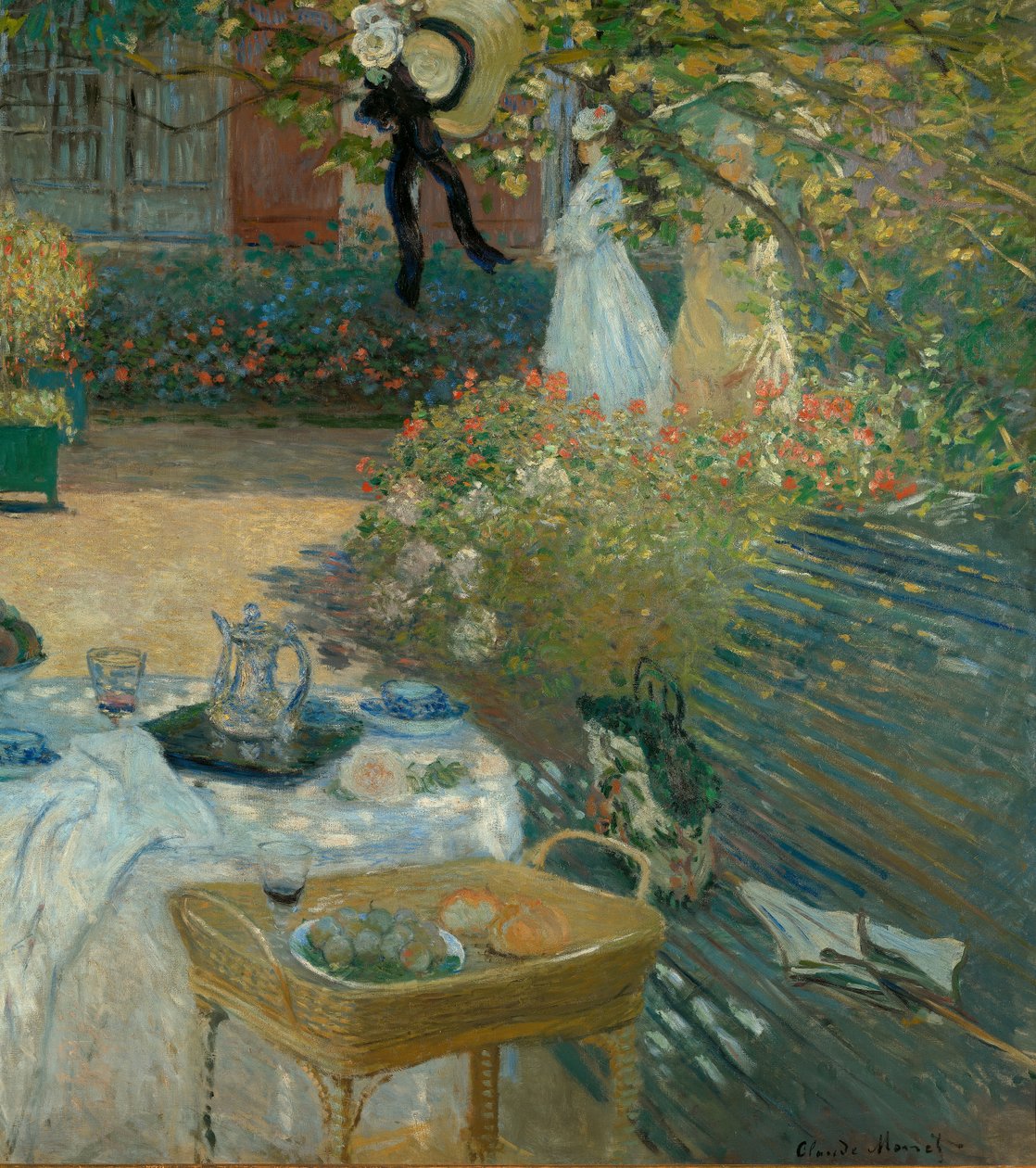 Almuerzo en el jardín de Monet en Argenteuil de Claude Monet