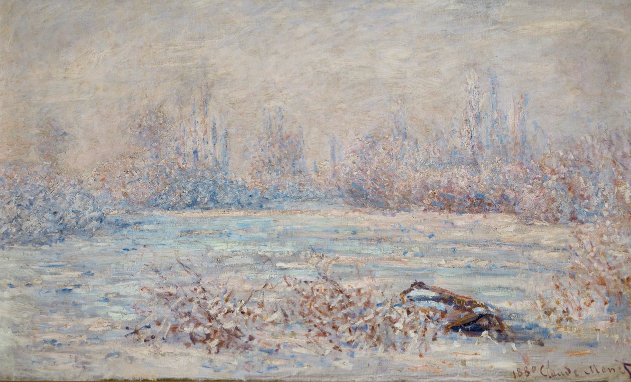 Le givre pres de Vetheuil (pintura sobre lienzo) de Claude Monet