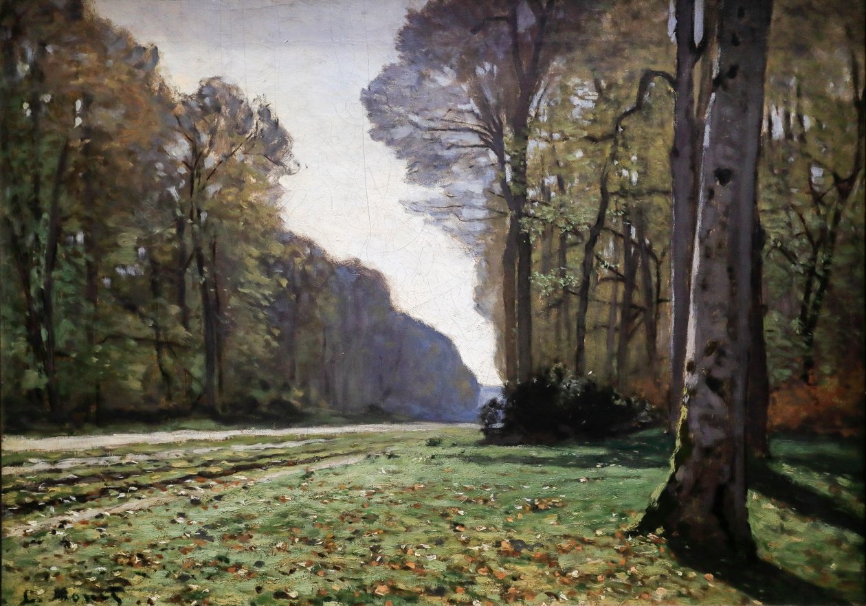 El pavimento de Chailly 1865 (Óleo sobre lienzo) de Claude Monet