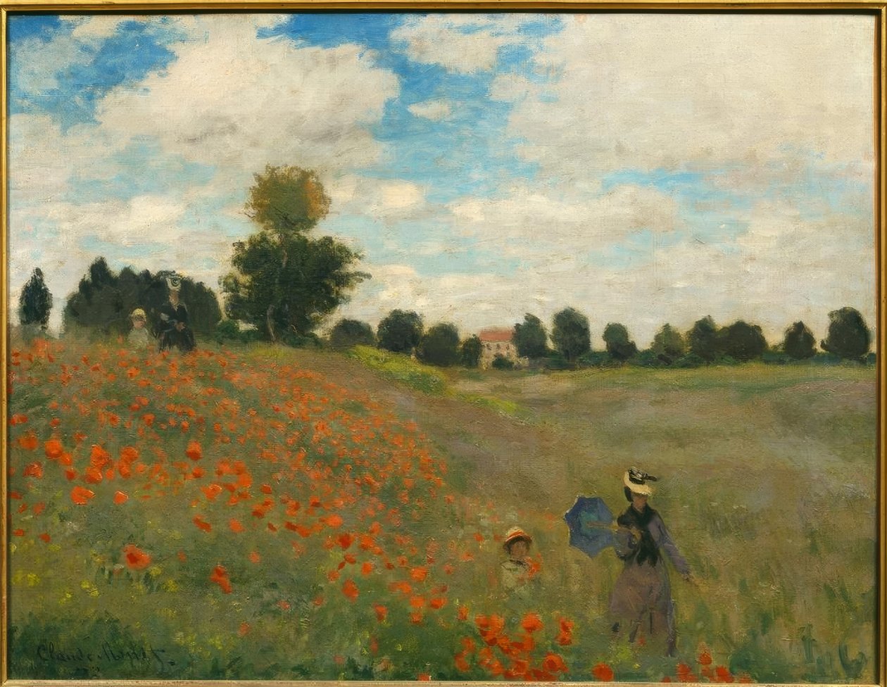 Las amapolas en Argenteuil de Claude Monet