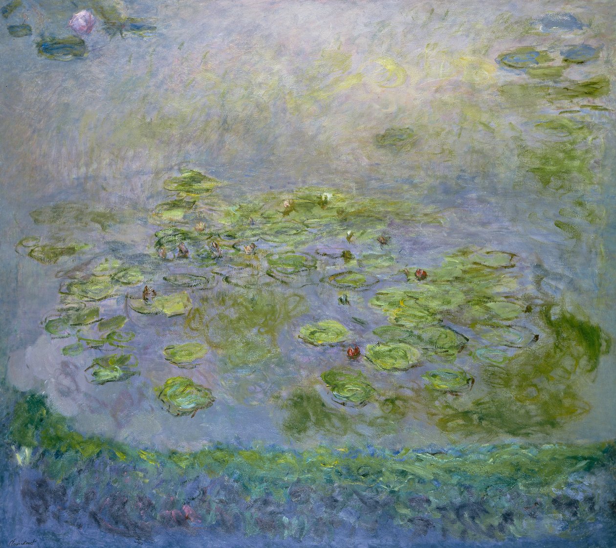 Nenúfares - Pintura de Claude Monet (1840-1926), óleo sobre lienzo de Claude Monet
