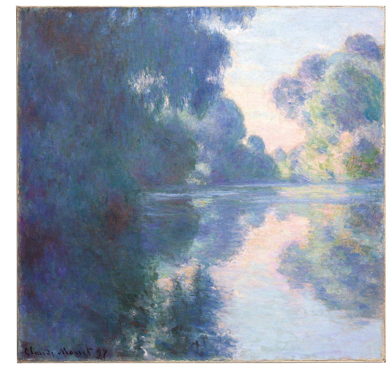 Matinée sur la Seine, 1897 de Claude Monet