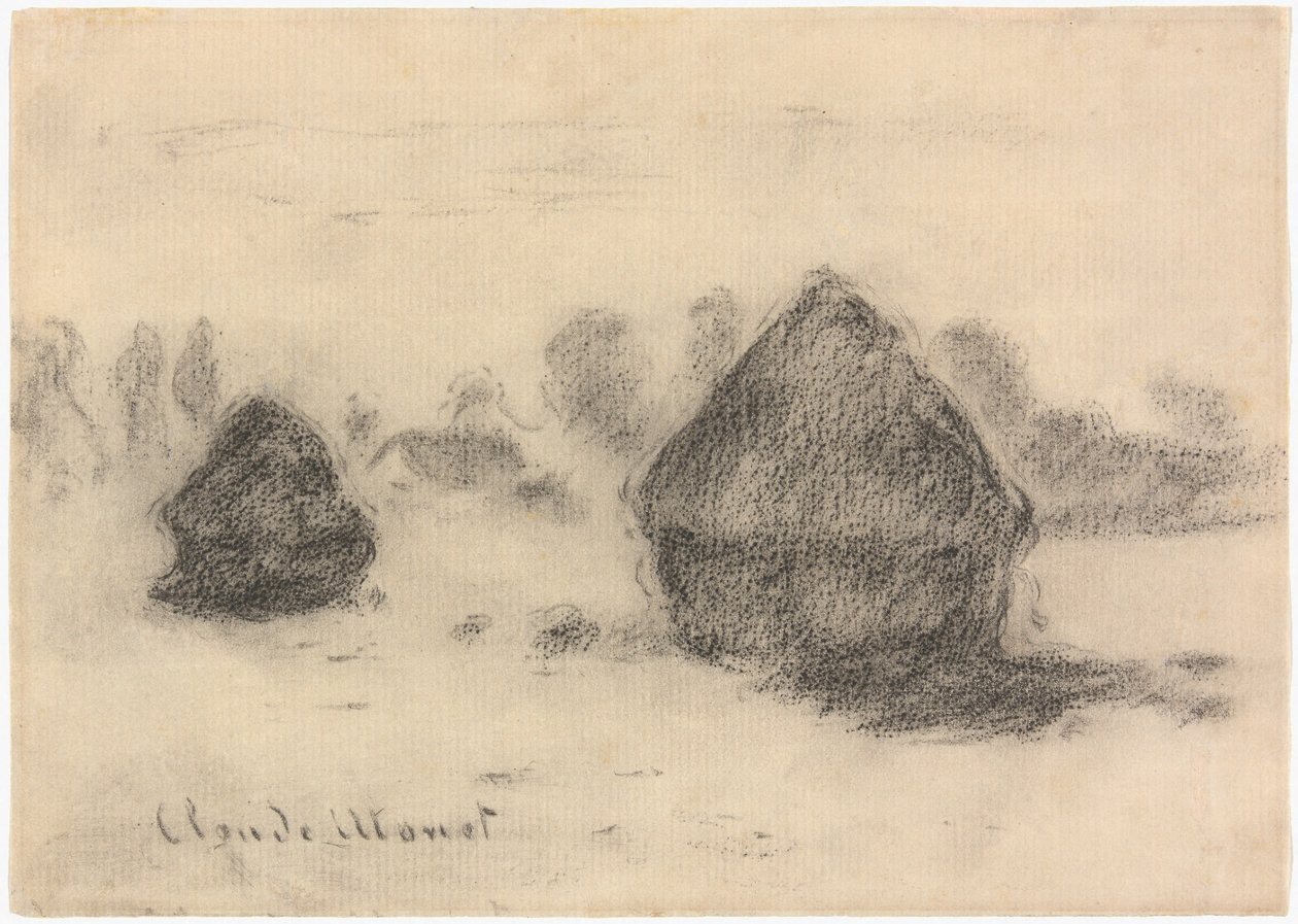 Monet - Montones de trigo, 1891, 2013.986 de Claude Monet