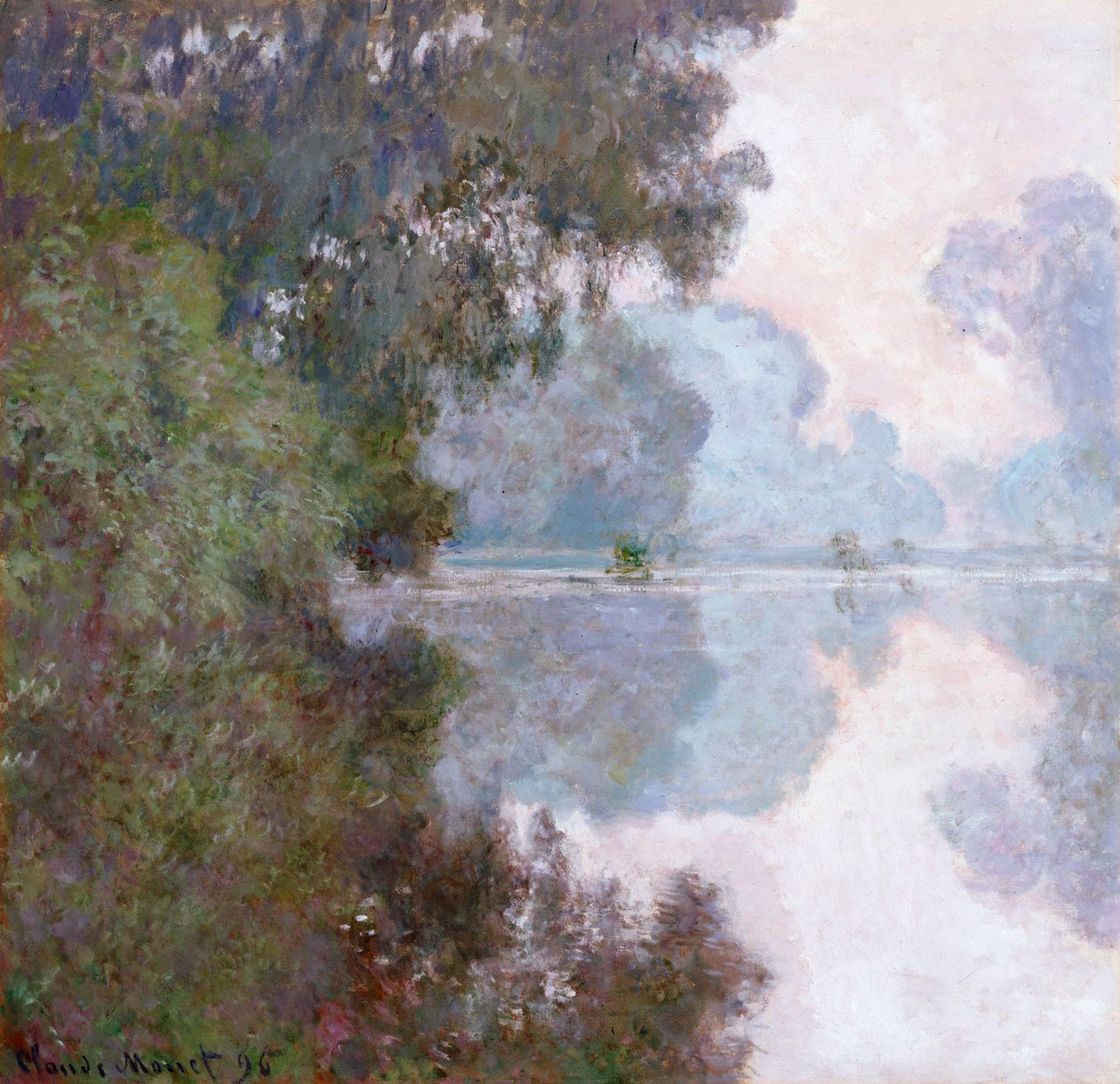 Mañana en el Sena, cerca de Giverny de Claude Monet