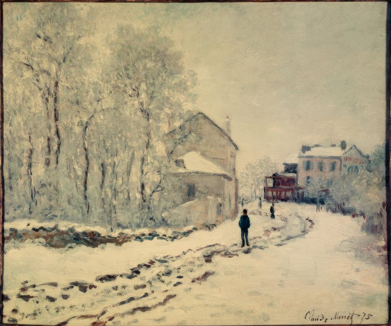 Nieve en Argenteuil de Claude Monet