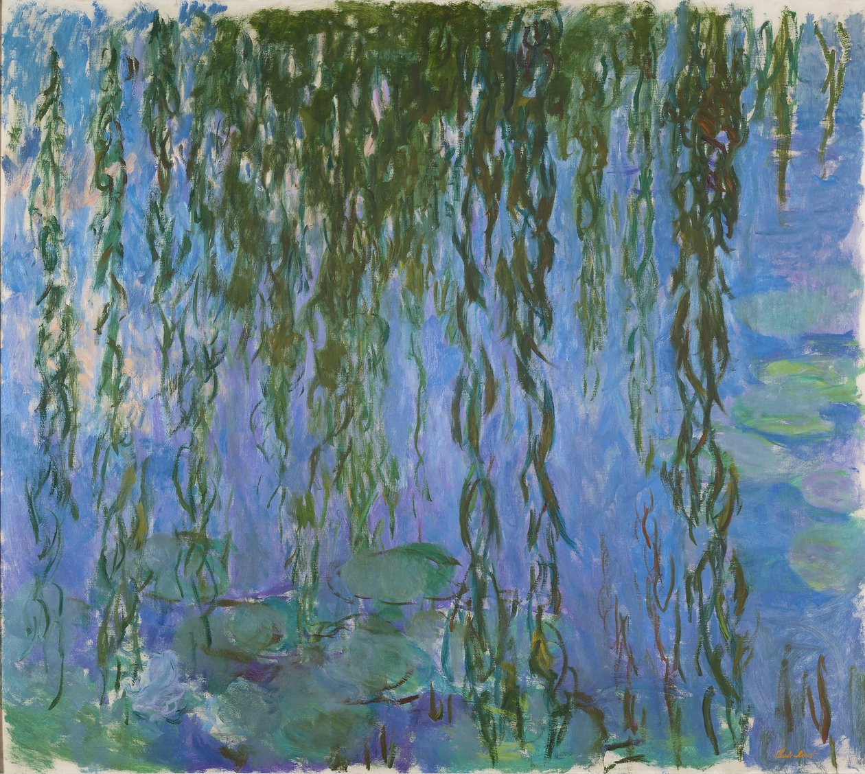 Nenúfares con ramas de sauce, 1916-1919 de Claude Monet
