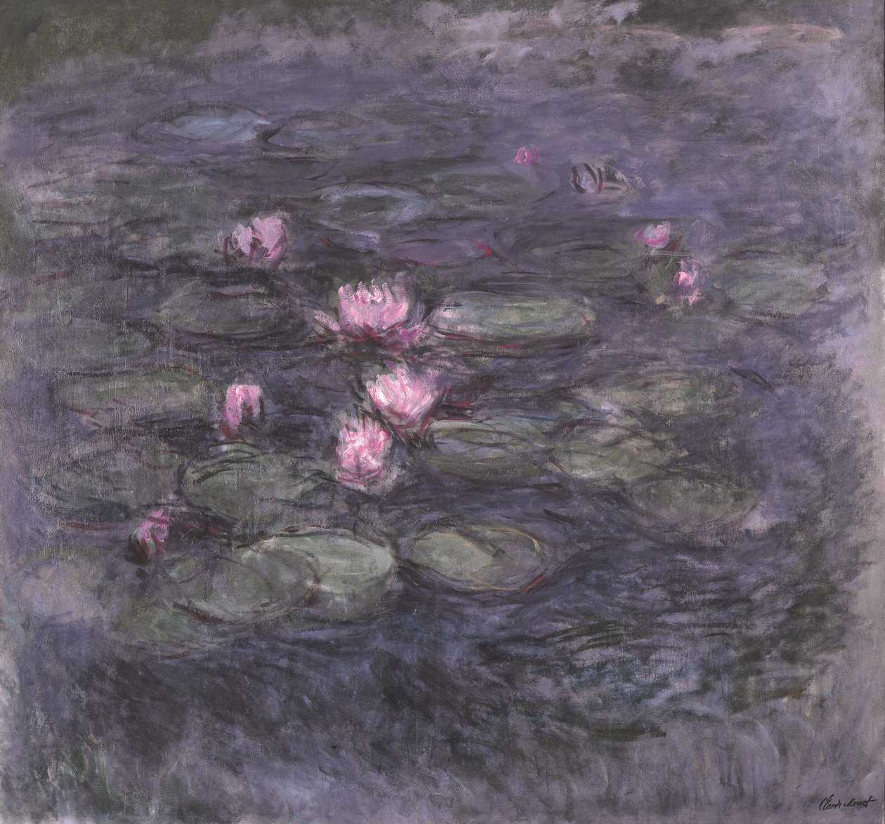 Nenúfares, c.1914 (óleo sobre lienzo) de Claude Monet