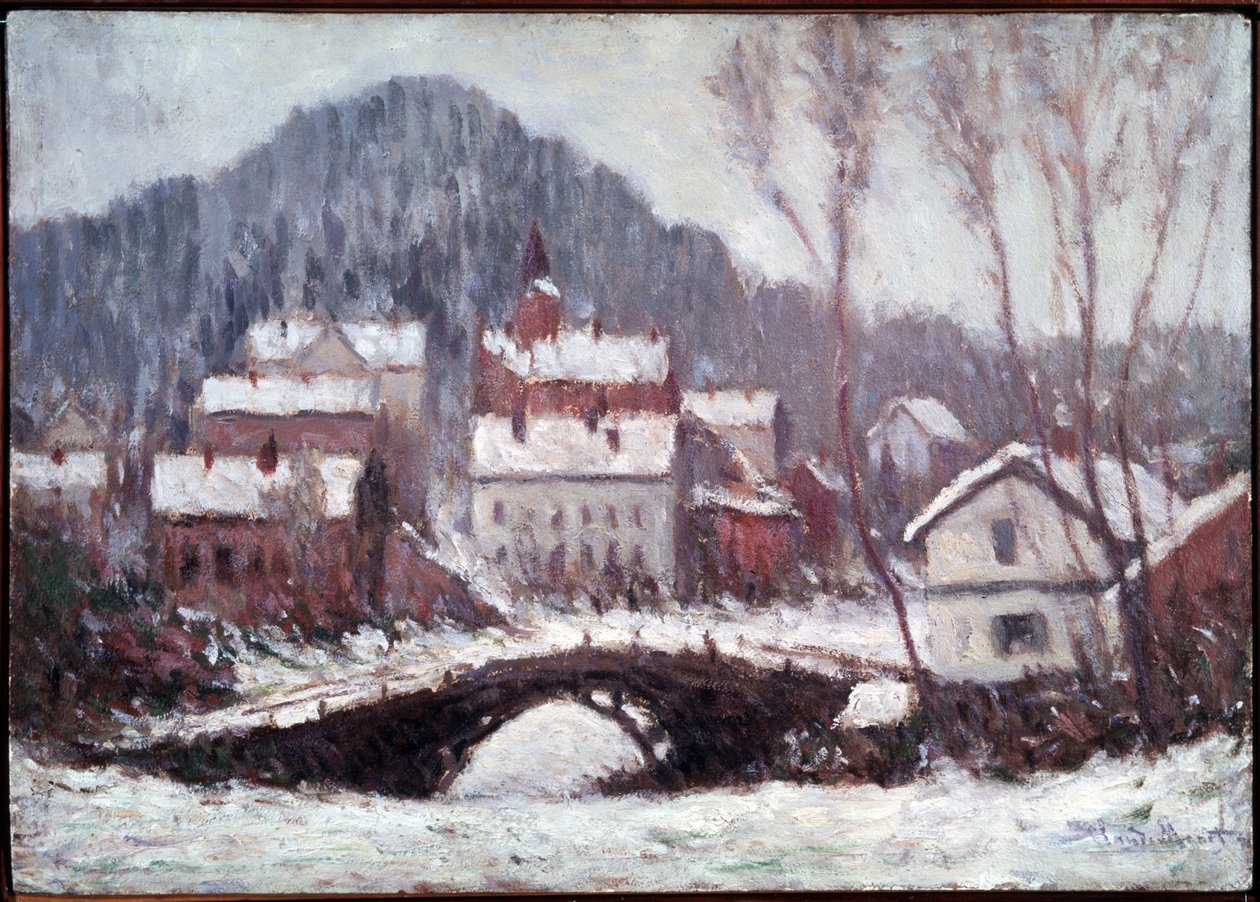paisaje de invierno. Pintura de Claude Monet (1840-1926) de Claude Monet
