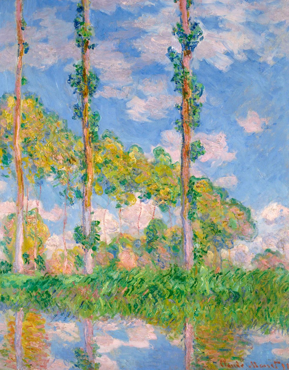 Álamos al sol, 1891 de Claude Monet