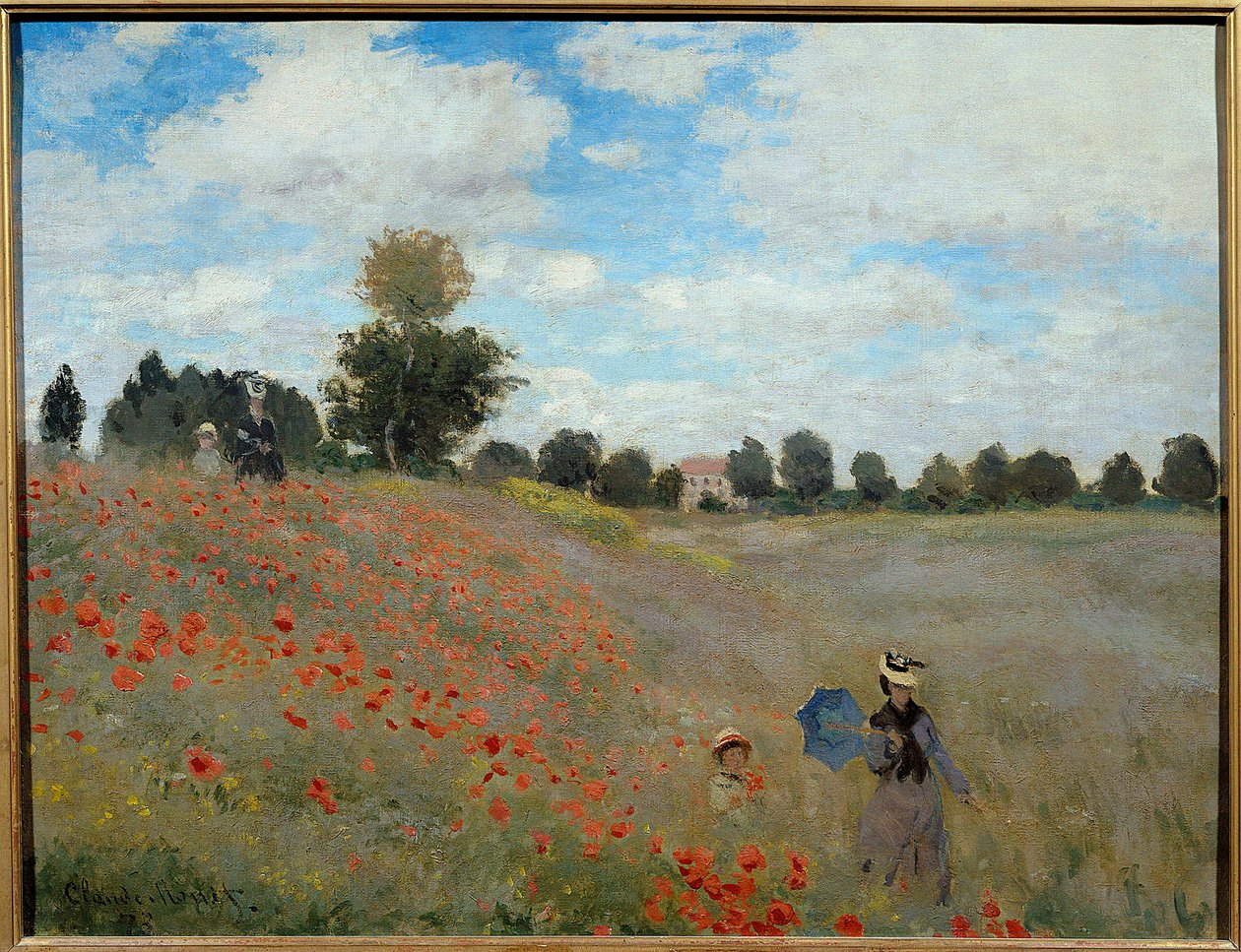 Campos de amapolas cerca de Argenteuil de Claude Monet