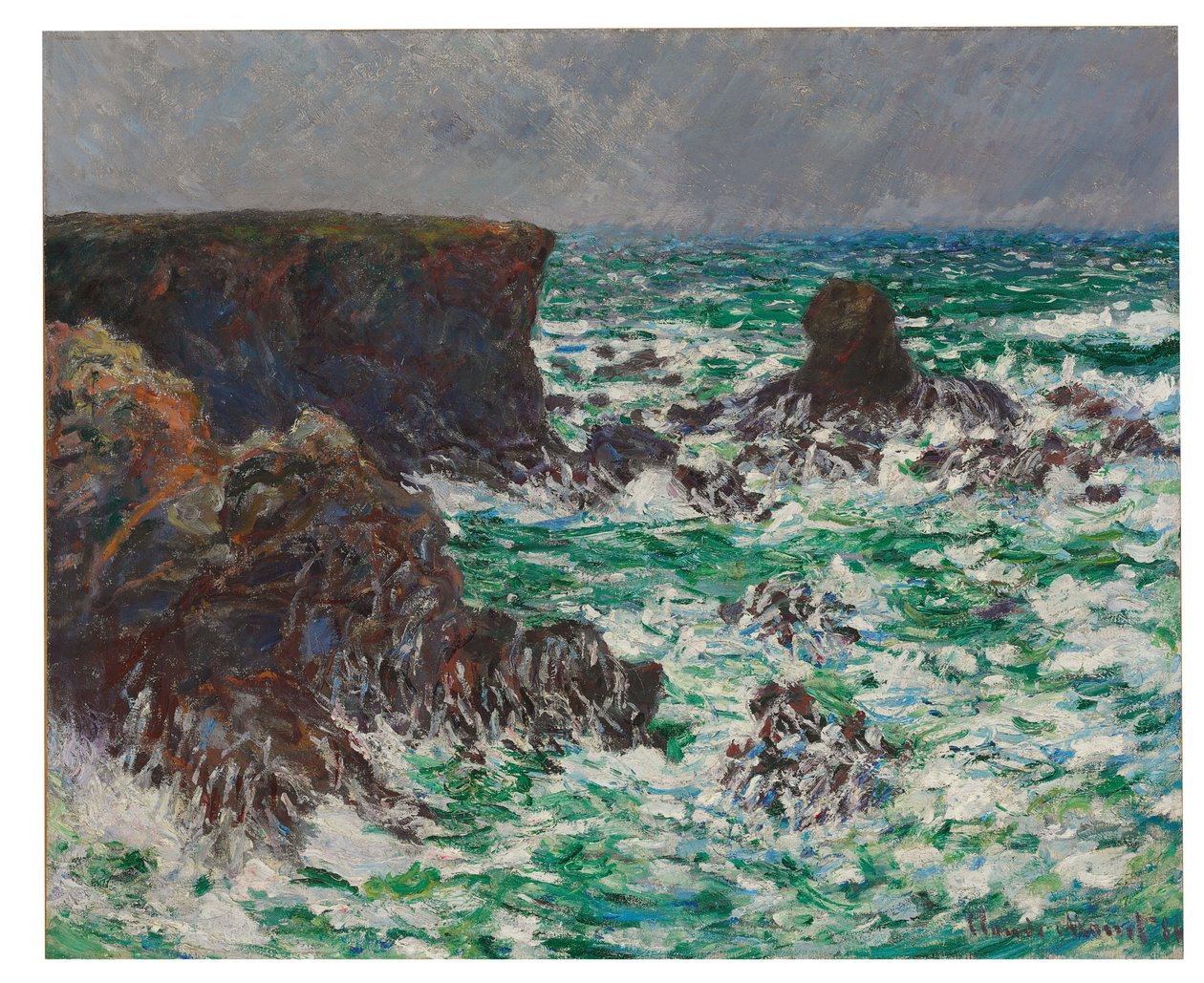 Port-Coton: El León, 1886 de Claude Monet