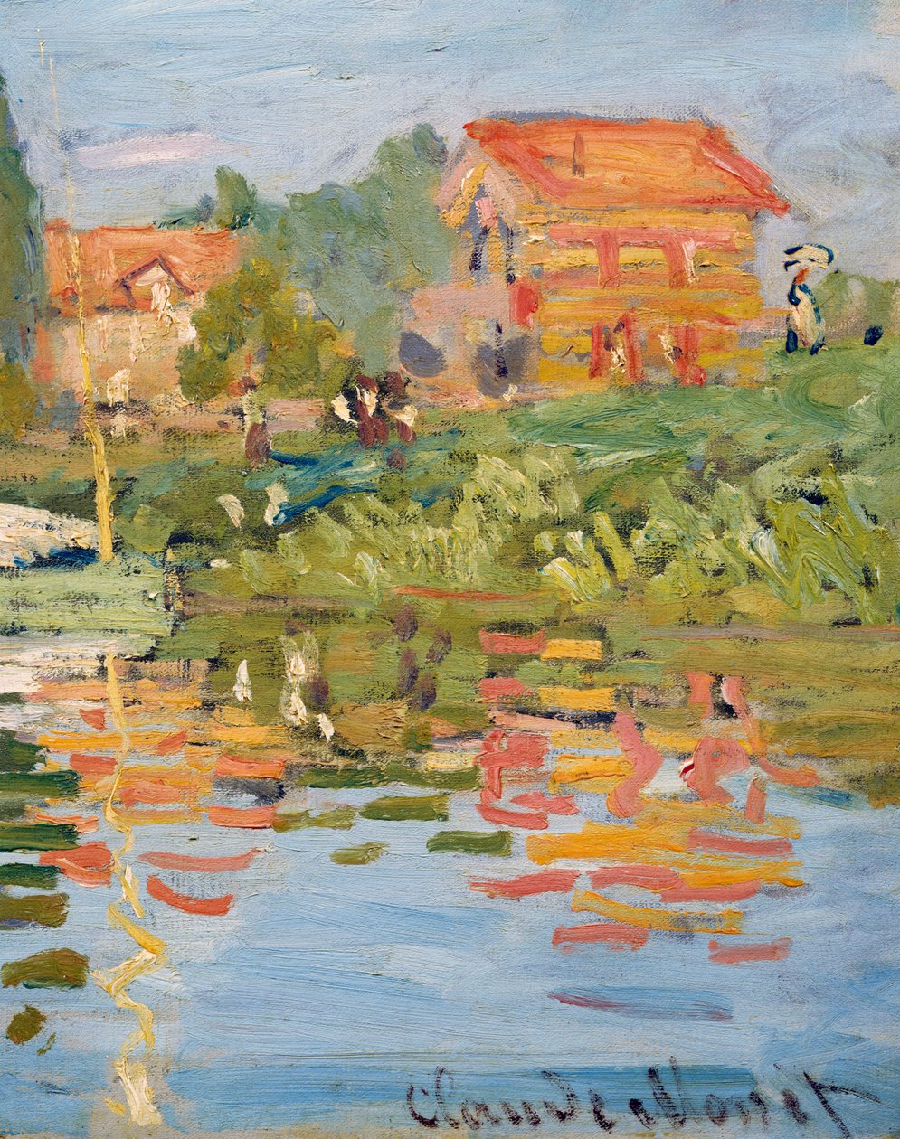 Regatas en Argenteuil (detalle) de Claude Monet