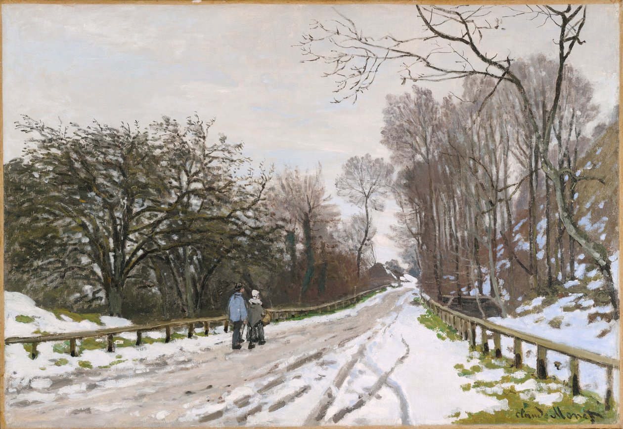 Carretera hacia la Granja Saint-Siméon, Honfleur de Claude Monet