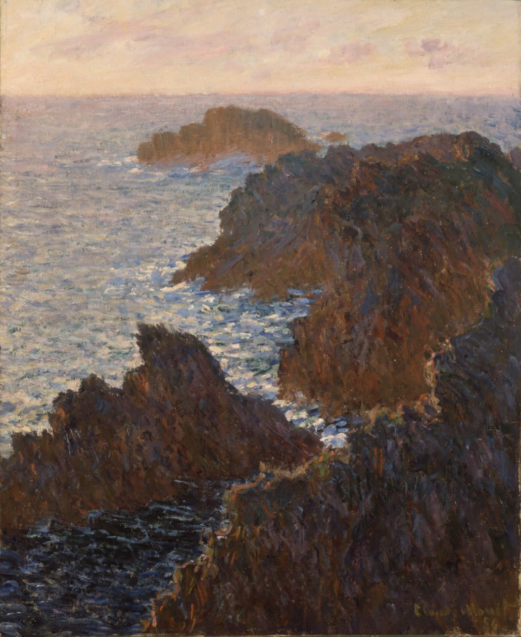 Rocas de Belle-Isle, Port-Domois de Claude Monet