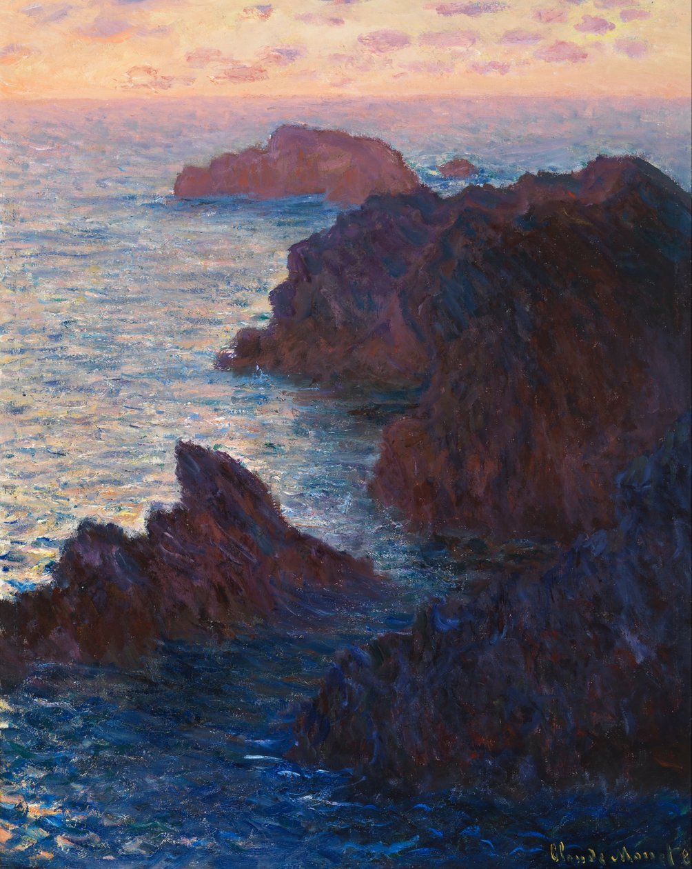Rocas en Belle-Île, Port-Domois de Claude Monet