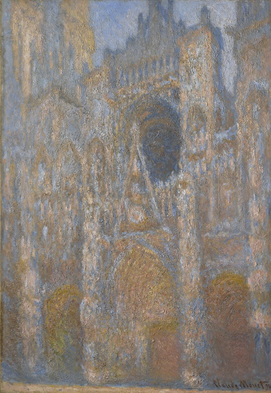 Catedral de Rouen, fachada, c.1892-94 de Claude Monet