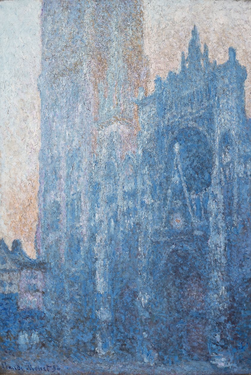 Catedral de Rouen, portal, luz de la mañana de Claude Monet