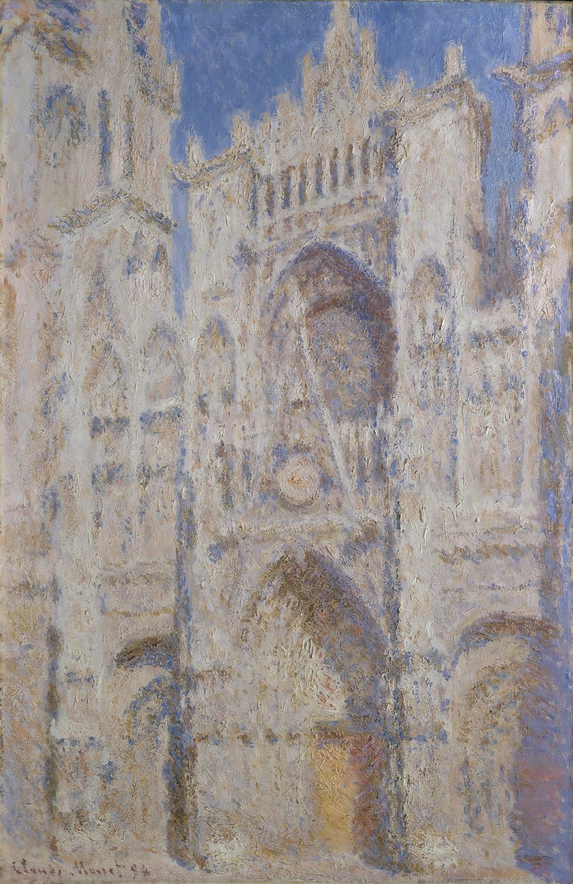 Catedral de Rouen: El portal (Luz del sol), 1894 de Claude Monet