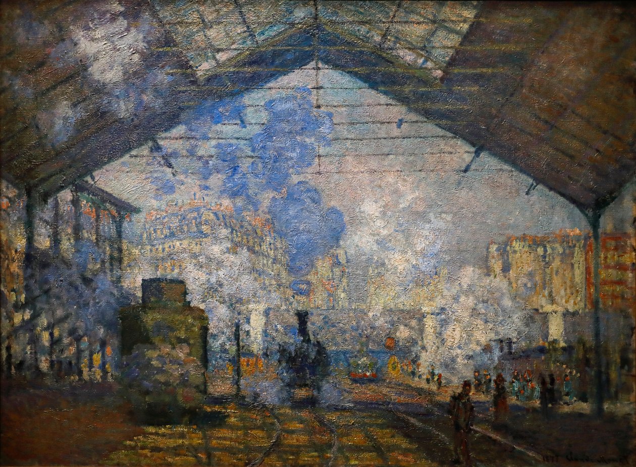 Estación de Saint-Lazare de Claude Monet