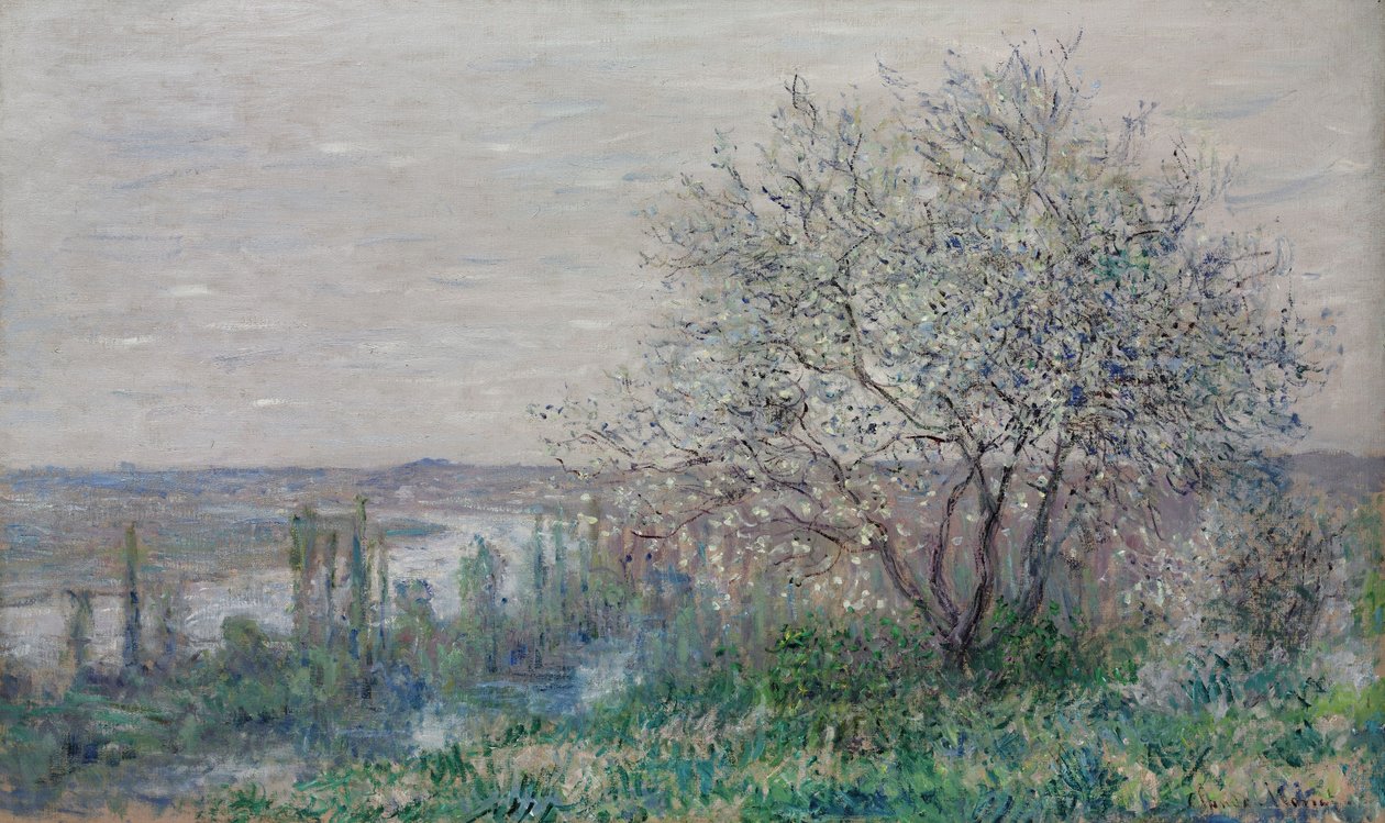 Estado de ánimo primaveral en Vétheuil de Claude Monet