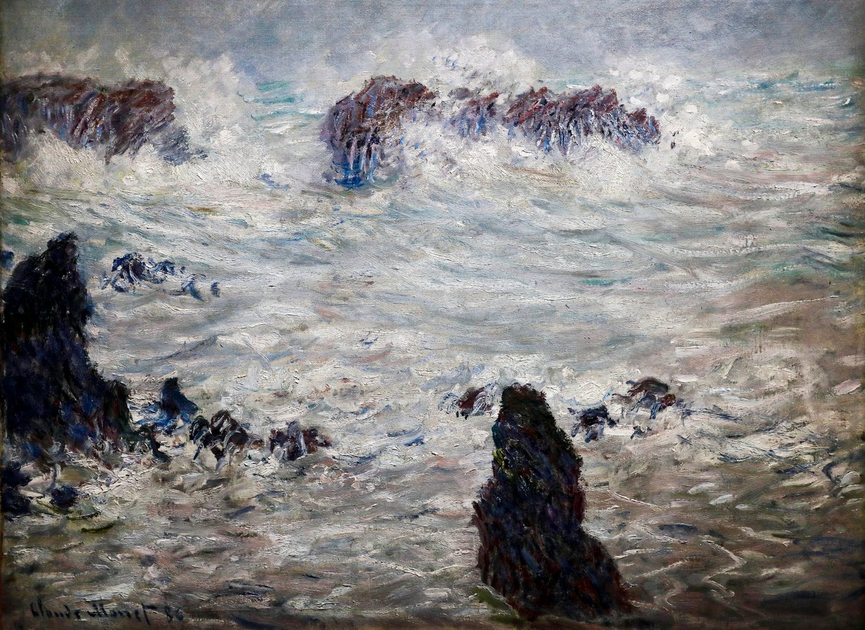 Tormenta, Costa de Belle-île de Claude Monet