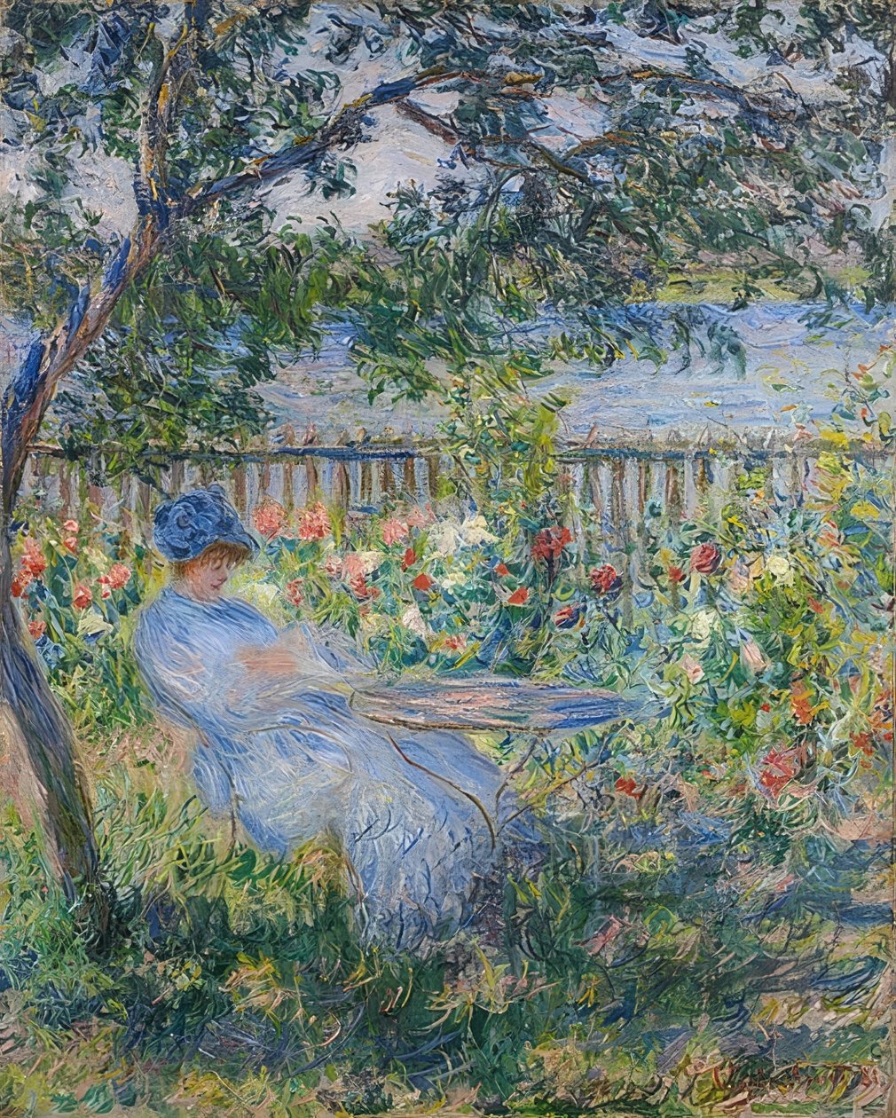 Terraza en Vétheuil de Claude Monet