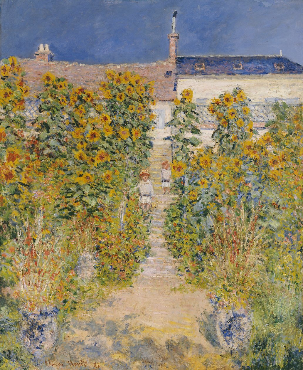 El jardín del artista en Vetheuil de Claude Monet