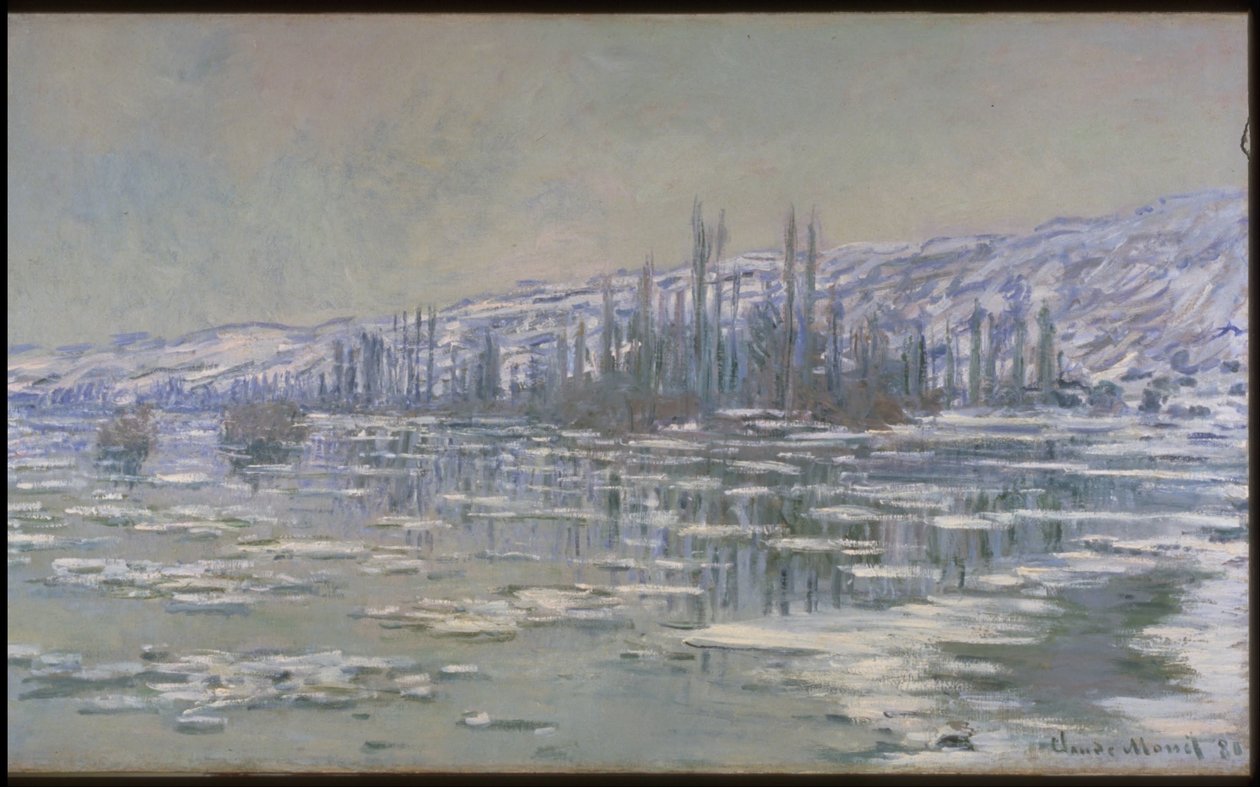 La ruptura del hielo (La Débâcle o Les Glaçons) de Claude Monet