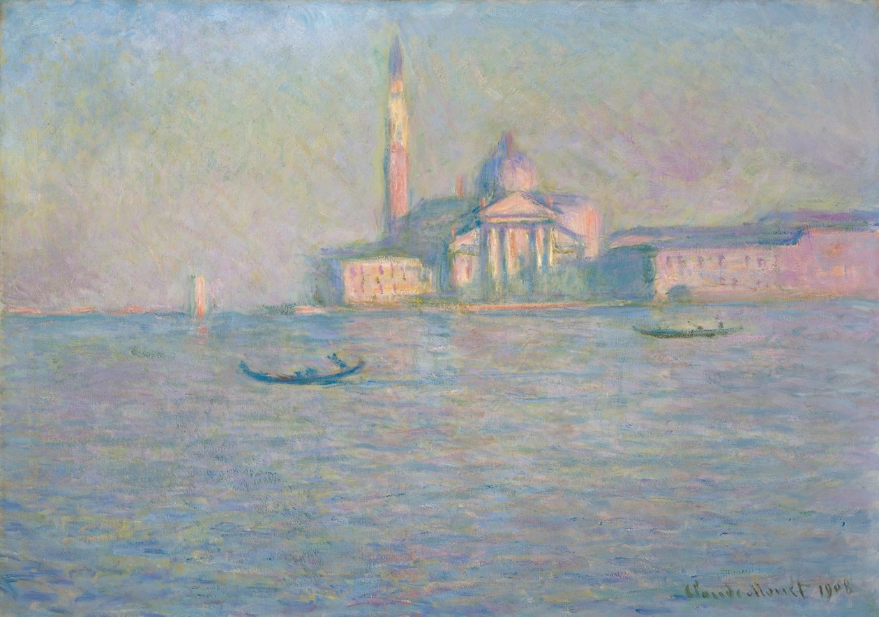 La iglesia de San Giorgio Maggiore, Venecia de Claude Monet