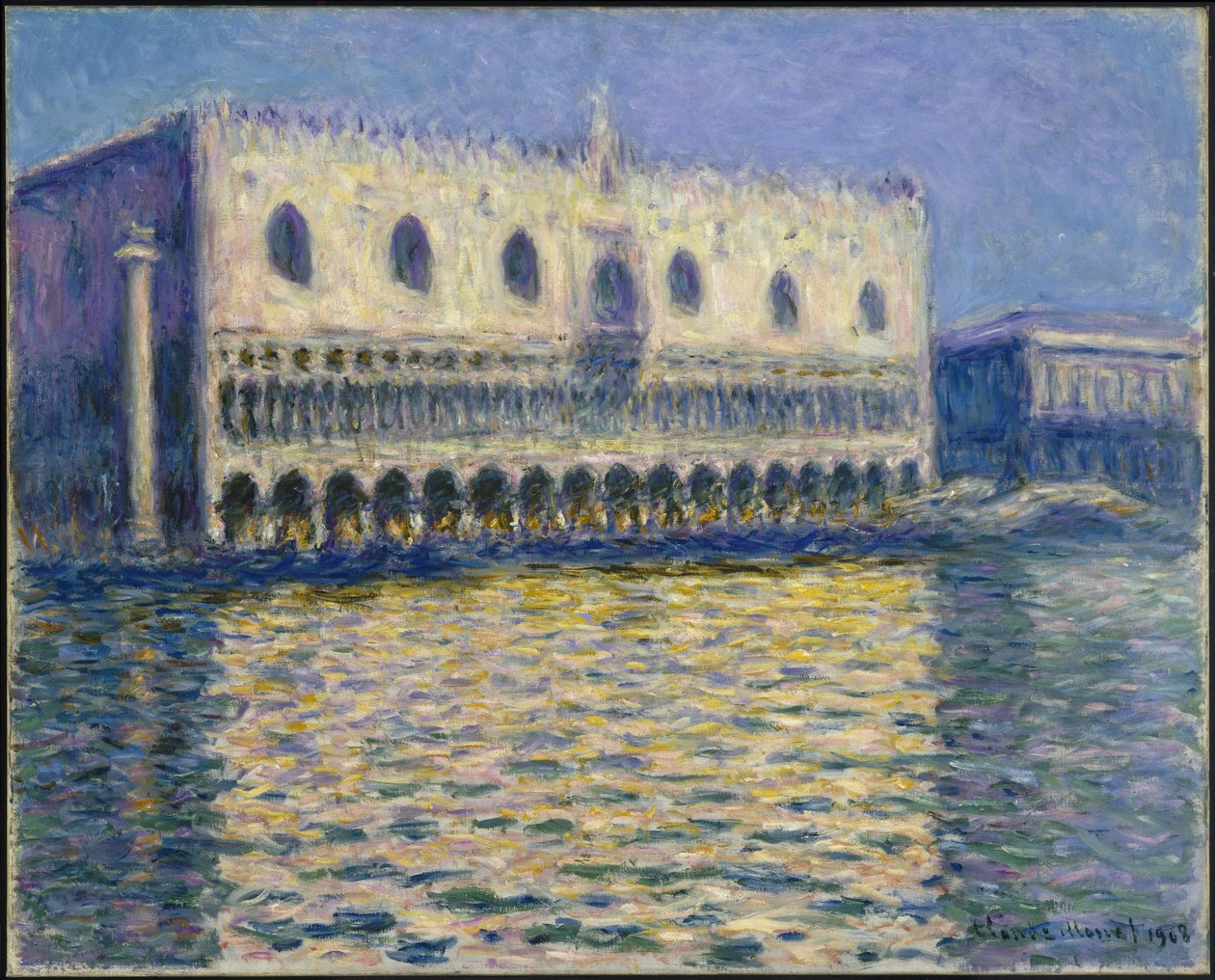 El Palacio Ducal (Le Palais ducal) de Claude Monet
