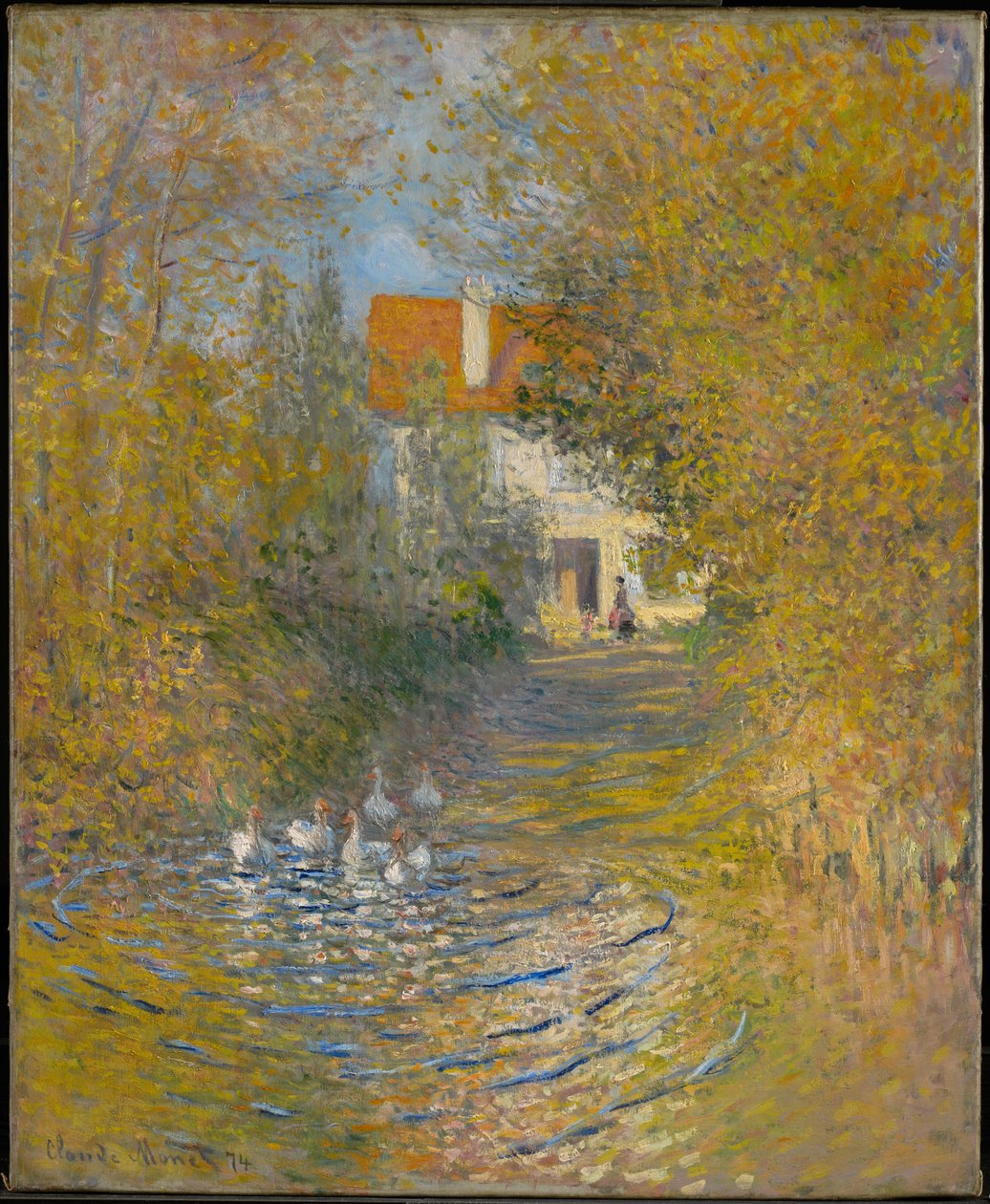 Los gansos de Claude Monet