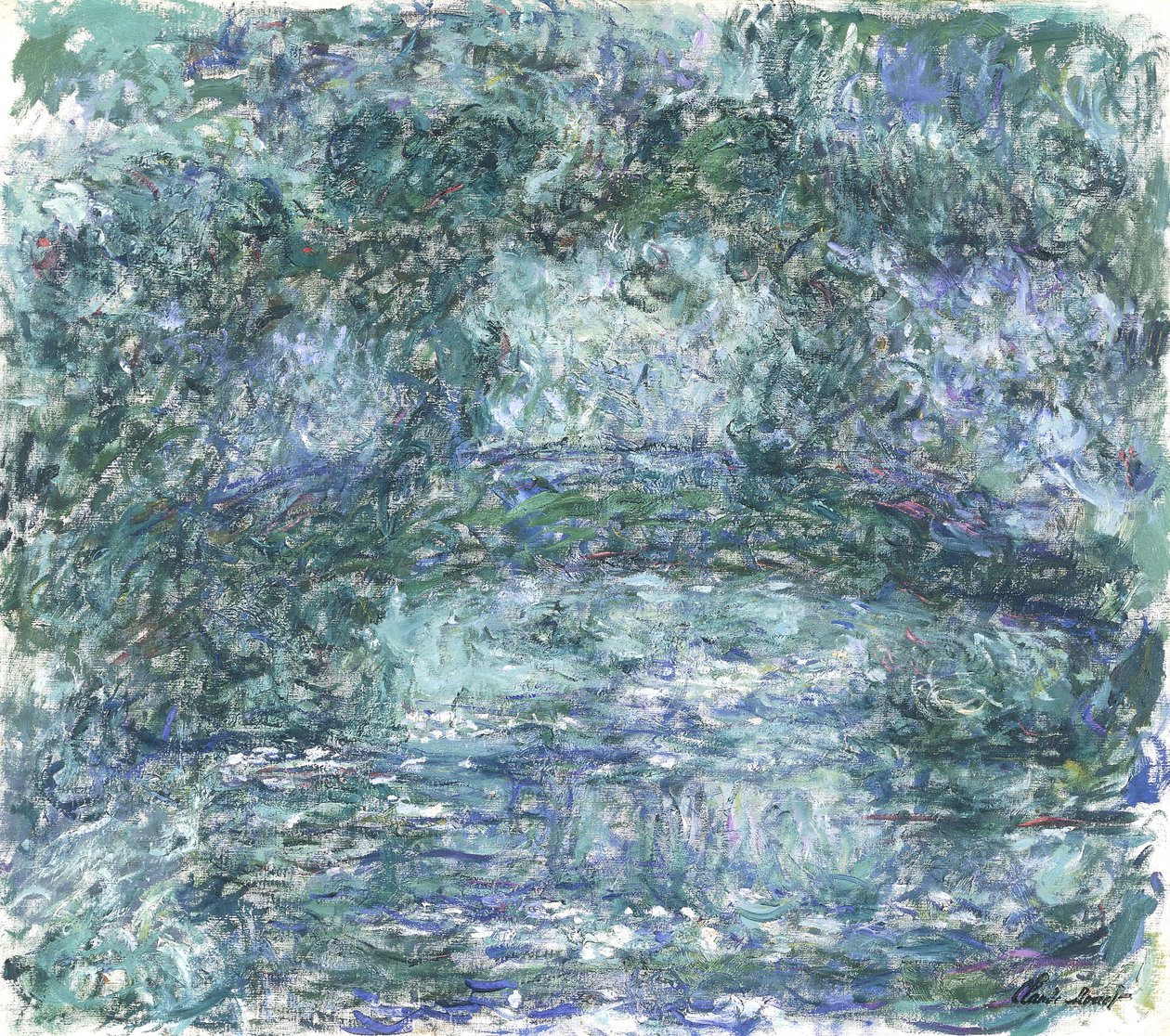 El puente japonés, c.1918-1924 de Claude Monet