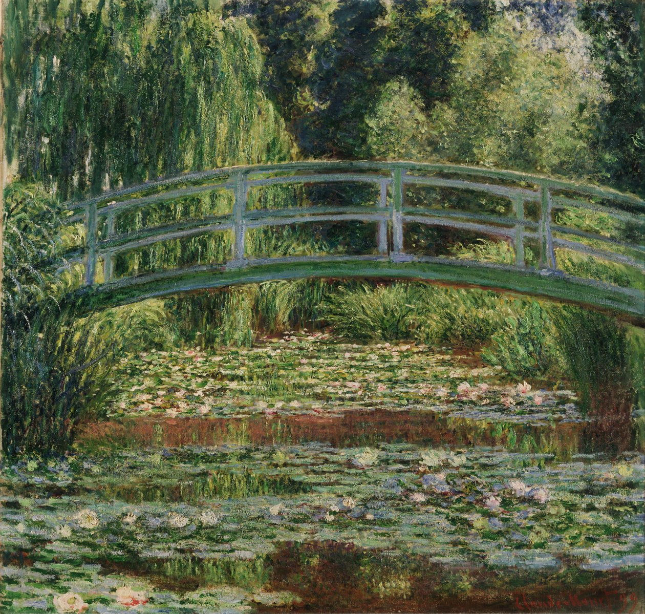 El puente japonés y el estanque de nenúfares, Giverny de Claude Monet