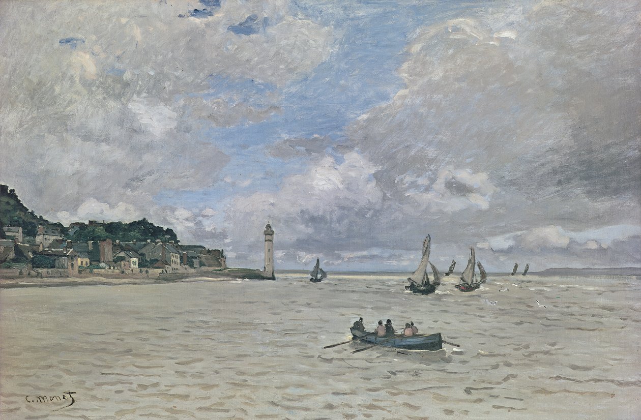 El faro del hospicio (Honfleur), 1864 de Claude Monet
