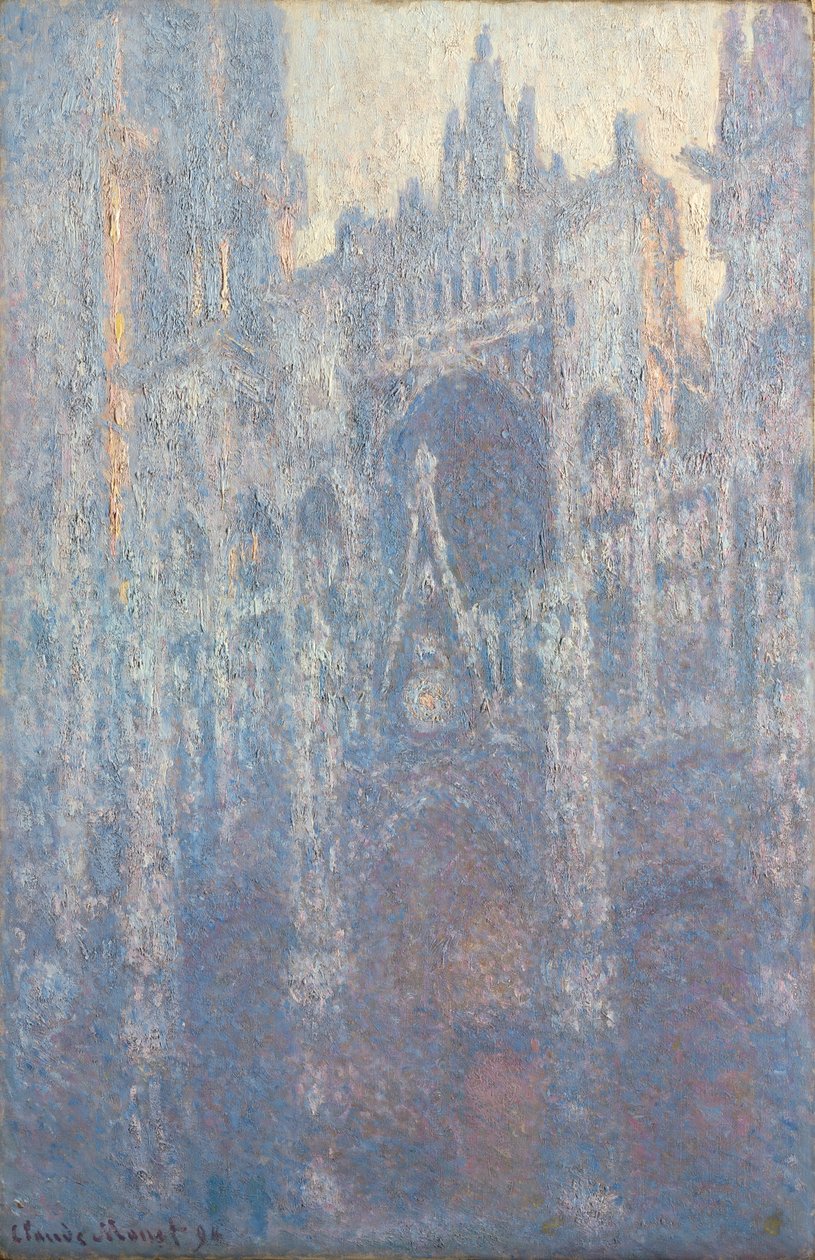 El pórtico de la catedral de Ruán a la luz de la mañana de Claude Monet
