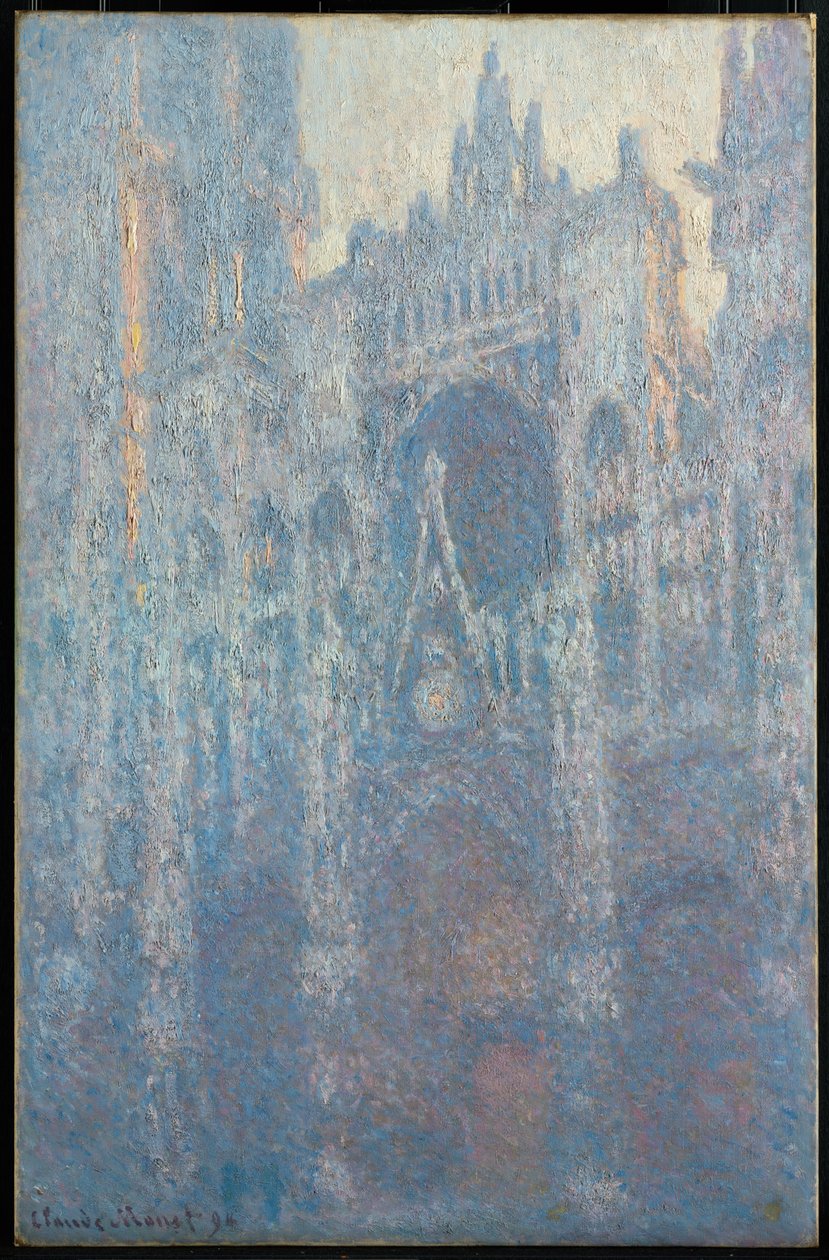 El portal de la catedral de Rouen en la luz de la mañana de Claude Monet