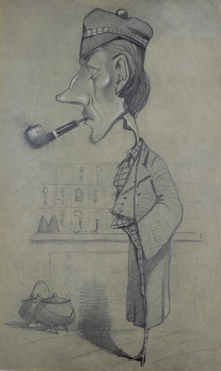 El escocés con una pipa, 1857 de Claude Monet