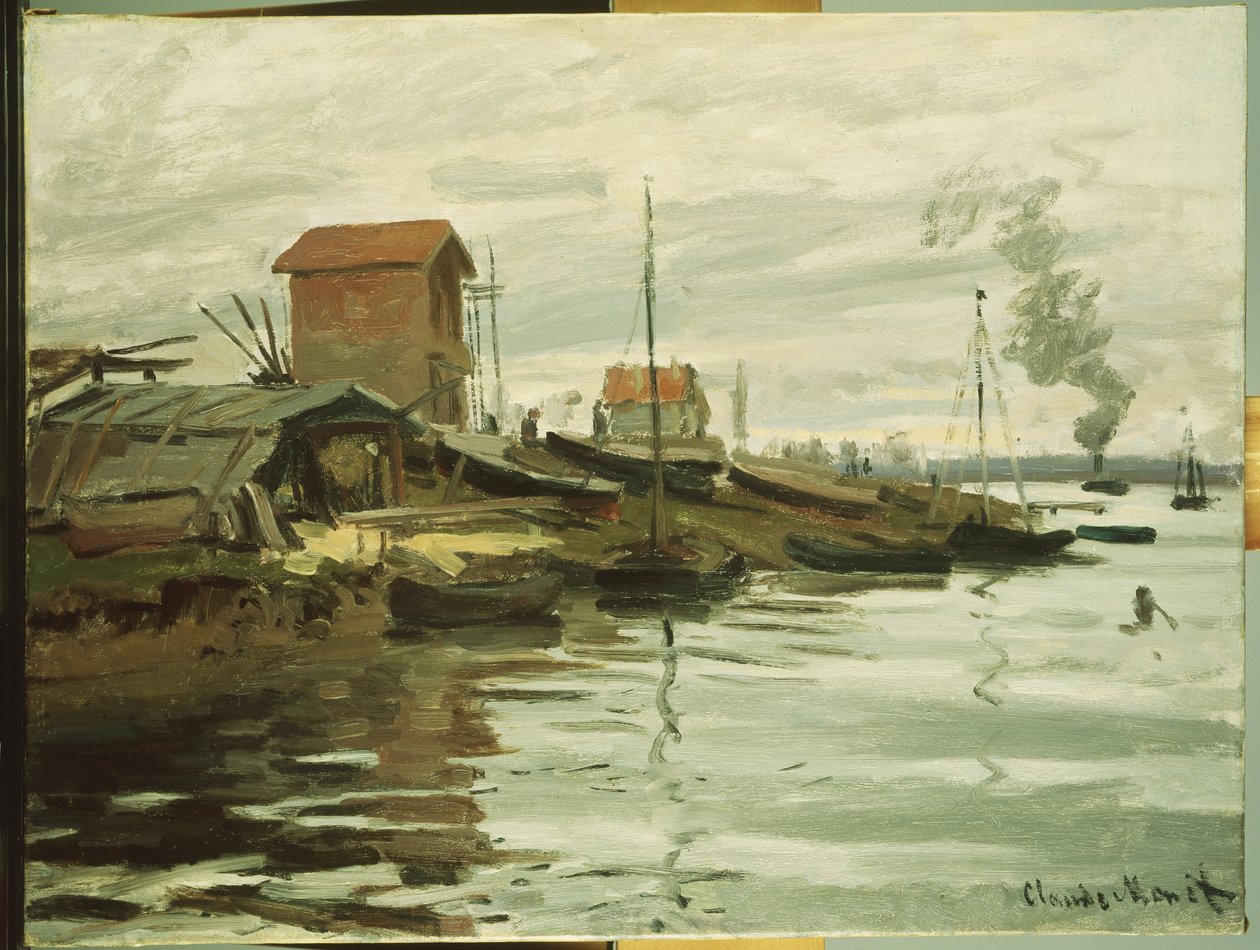 El Sena en Petit-Gennevilliers de Claude Monet